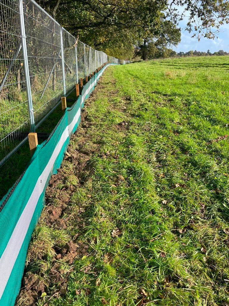 Newt fencing supplied and installed by Commercial Fencing Contractors.