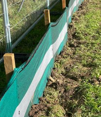 Newt fencing supplied and installed by Commercial Fencing Contractors.